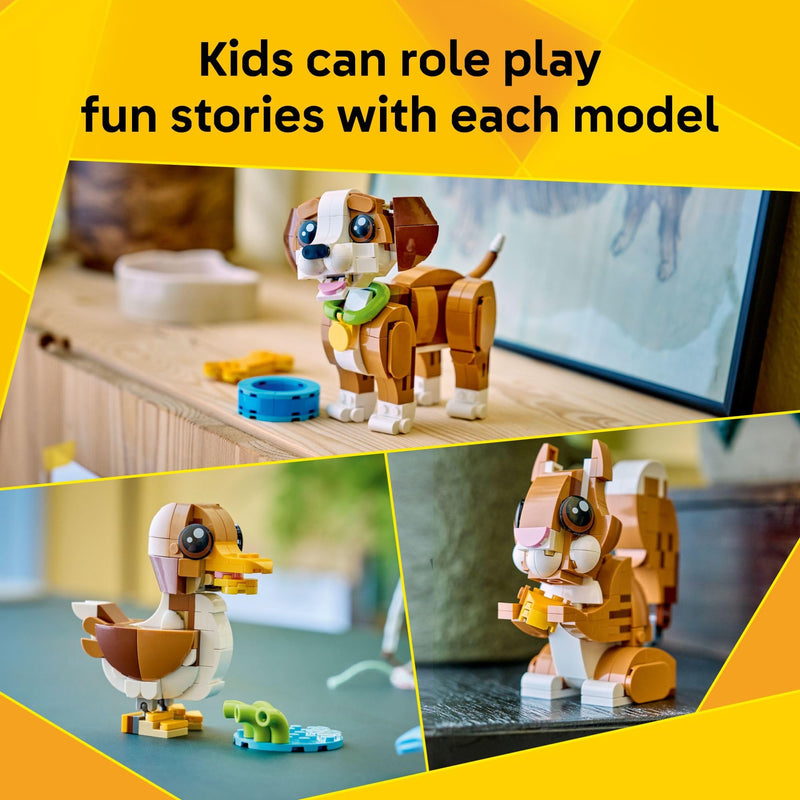 LEGO Creator 3 in 1 Cute Animals: Playful Puppy Dog 31382