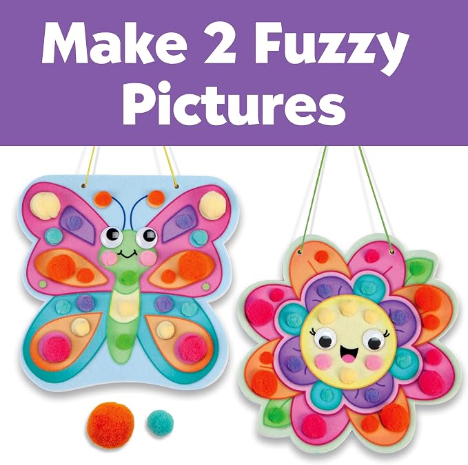 CREATIVITY FOR KIDS - Pom Pom Pictures: Garden - Butterfly and Flower