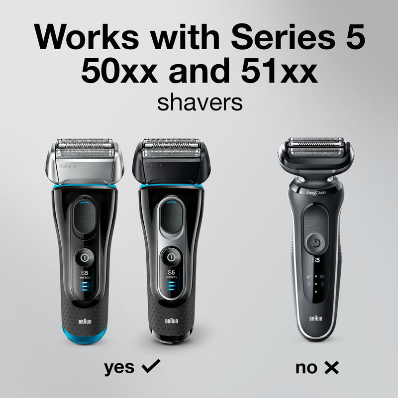 Braun Series 5 52S Replacement Shaver Head, Silver