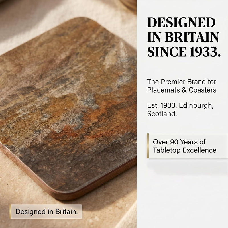 Pimpernel - Earth Slate Coasters (Set of 6)