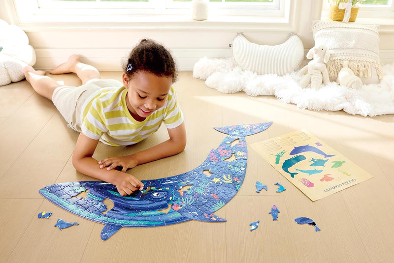 Hape - Whale Bright Ground Puzzle - 200 pcs
