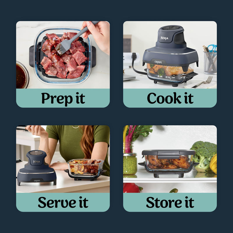 Ninja – Crispi FN101CGY Portable Glass Air Fryer – Cyberspace – product image 8