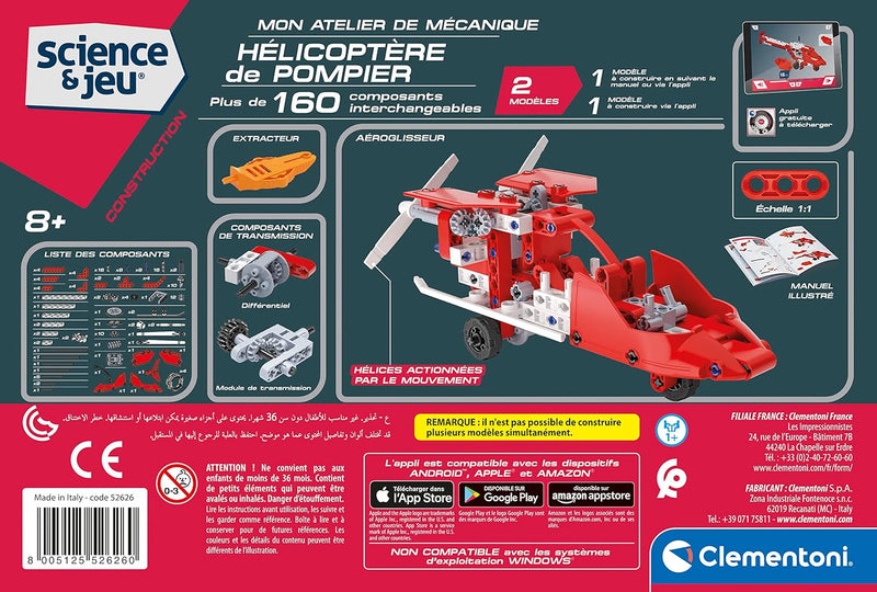 Clementoni - Mon Atelier De Mecanique - Helicoptere De Pompier (FR)