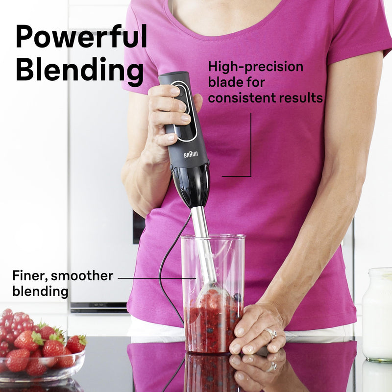 Braun MultiQuick 5 MQ505 Immersion Blender with Whisk and Beaker