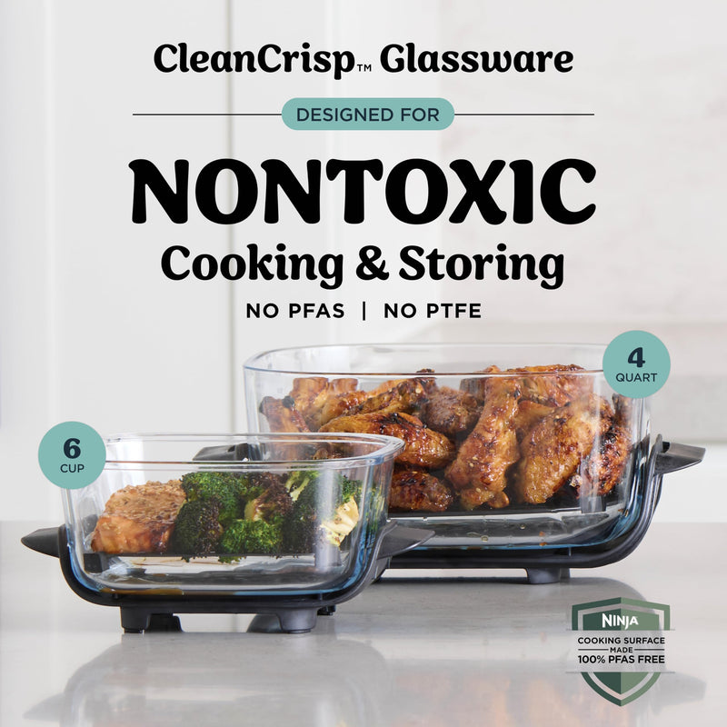 Ninja – Crispi FN101CGY Portable Glass Air Fryer – Cyberspace – product image 4