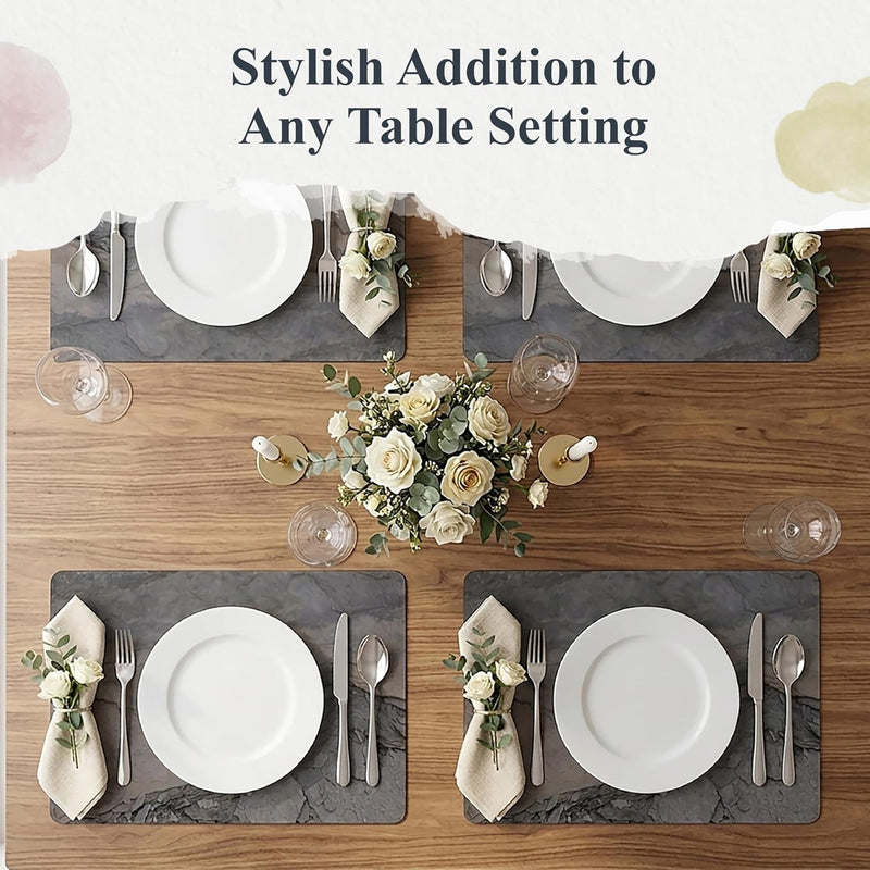 Pimpernel - Midnight Slate Place Mats (Set of 4)