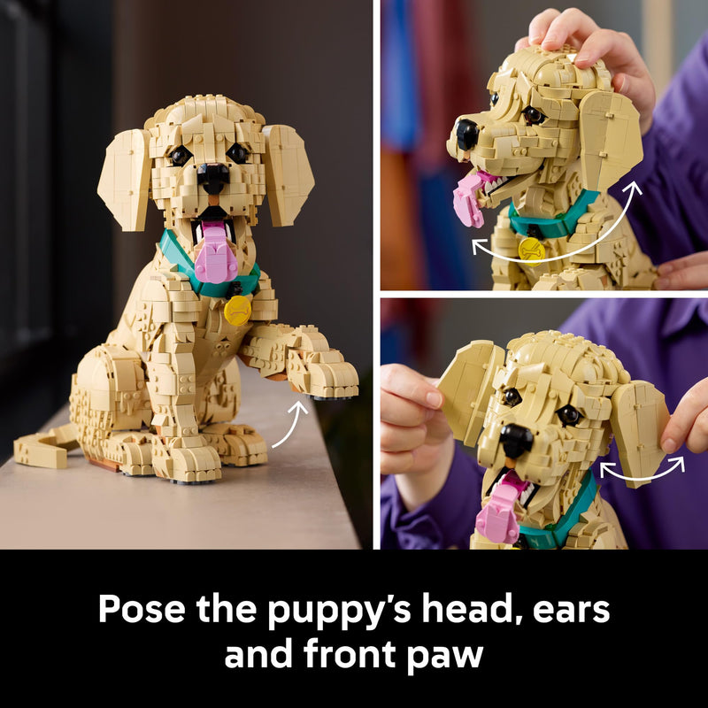 LEGO Icons Golden Retriever Puppy 11384