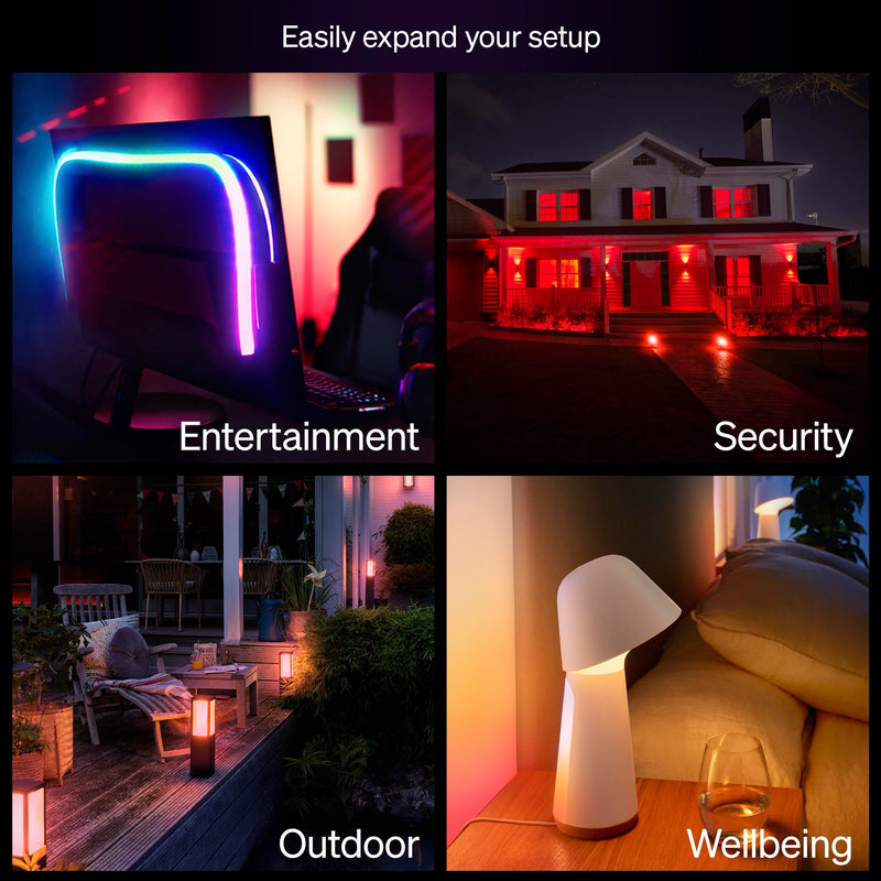Philips Hue Essential Starter Kit 608983, Bridge & 4 Bulbs