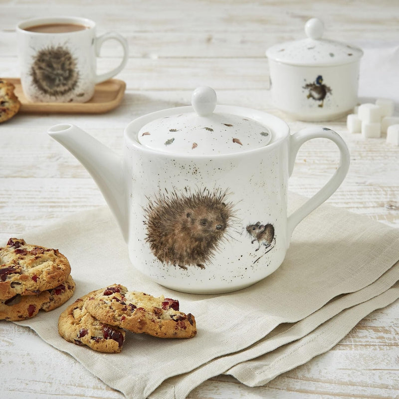 Royal Worcester - Wrendale Designs - TEAPOT 1pt-HEDGEHOG&MICE