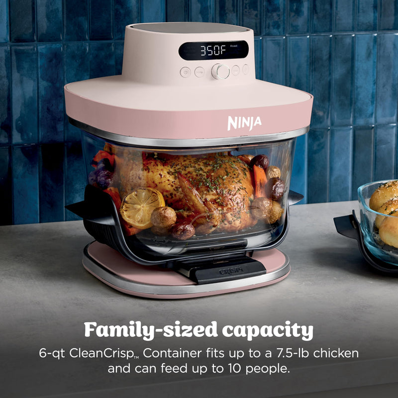 Ninja – Crispi Pro AS101CRS Glass Air Fryer – Rose Quartz – product image 4