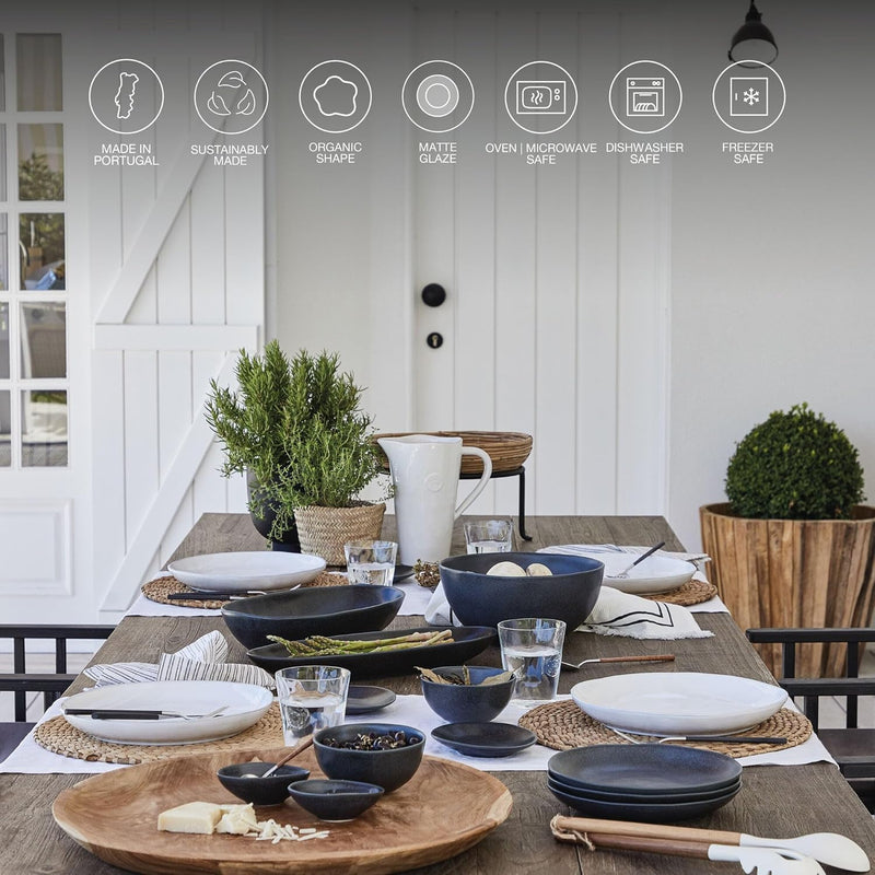 Costa Nova - Livia Matte Black Salad / Dessert Plate
