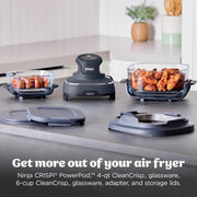 Ninja – Crispi FN101CGY Portable Glass Air Fryer – Cyberspace – product image 2