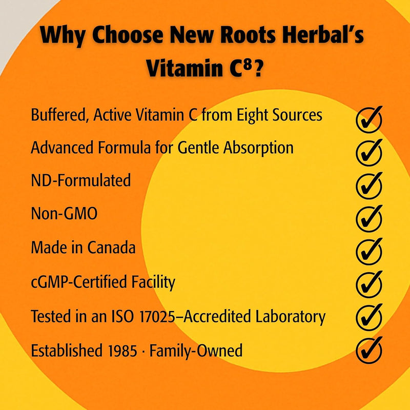 New Roots Herbal - Vitamin C Immune Antioxidant Complex 527MG of Vitamin C - 90 Capsules