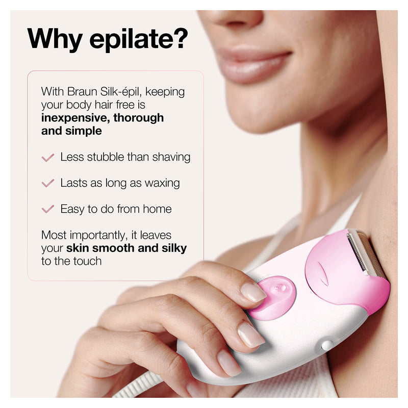Braun Silk·épil 3 SE3270 Epilator, Pink