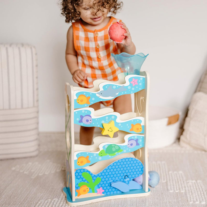 Melissa & Doug - Rollables Wooden Ocean Slide