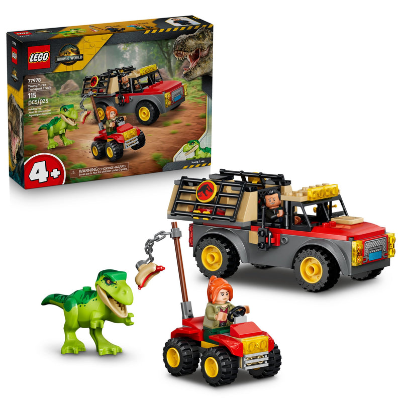 LEGO - 77978 - JURASSIC WORLD - Young T. rex Transport Truck - 115pcs - F26