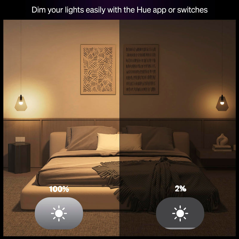 Philips Hue Essential Starter Kit 608983, Bridge & 4 Bulbs