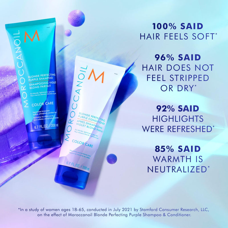 Moroccanoil Blonde Perfecting Purple Shampoo, 200 mL
