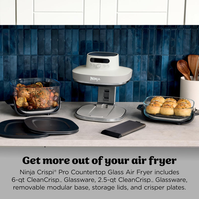Ninja Crispi Pro Glass Air Fryer AS101CLG, Bone