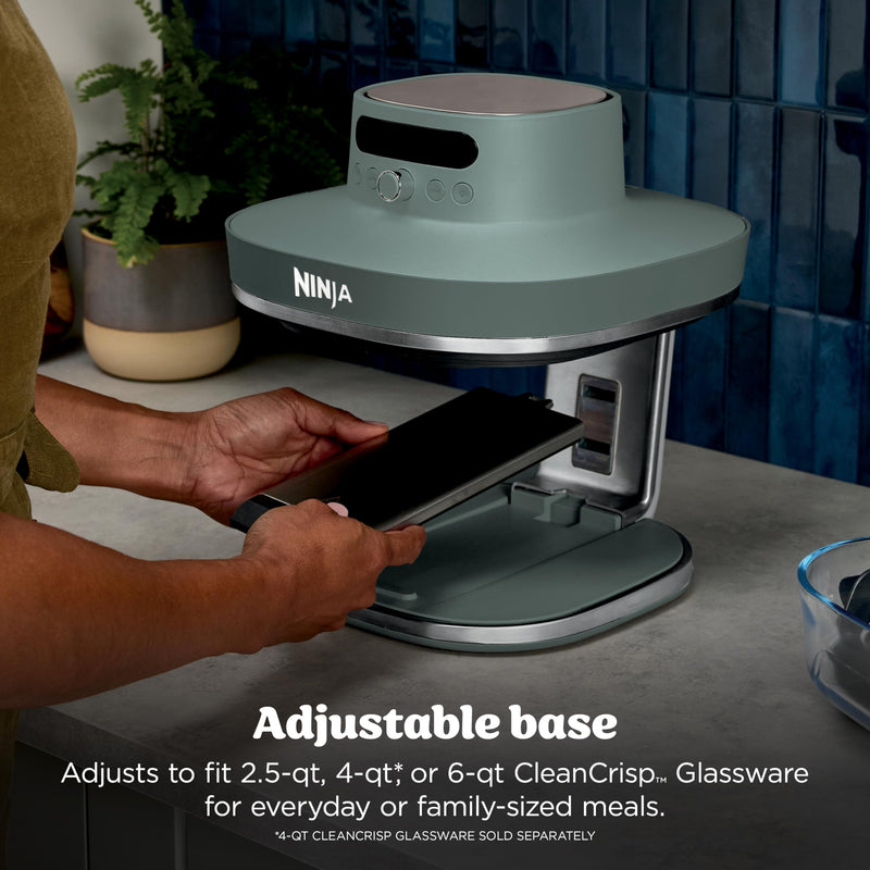 Ninja – Crispi Pro AS101CDG Glass Air Fryer – Ash Grey – product image 3