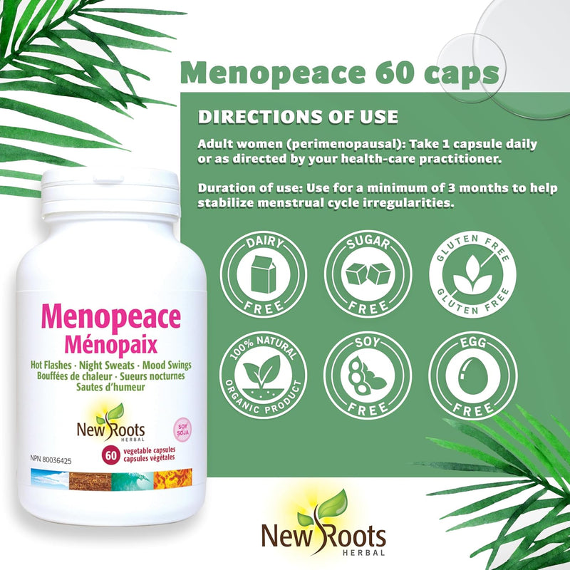 New Roots Herbal - Menopeace - 60 Capsules