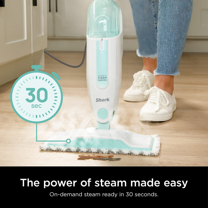 Shark Steam Mop S1000C, White/Seafoam Blue