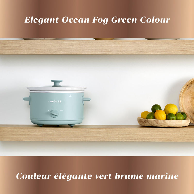 Crock-Pot Design Series 2218654 4.5 qt Slow Cooker, Ocean Fog