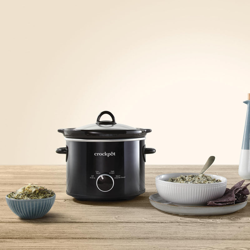Crock-Pot Classic 2166069 2 qt Slow Cooker, Black