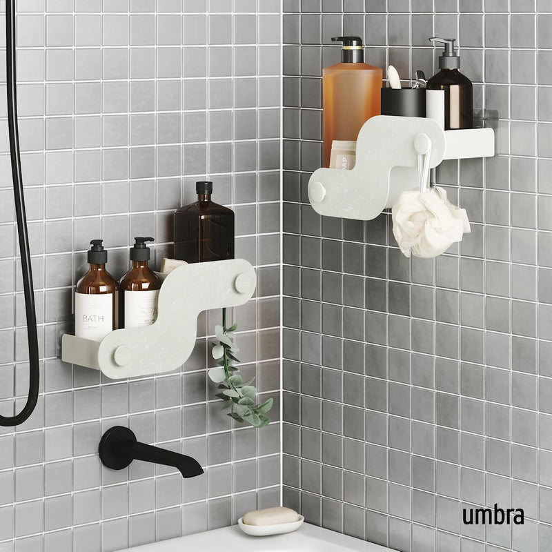 UMBRA - Nami Adhesive Shower Bins, Set of 2