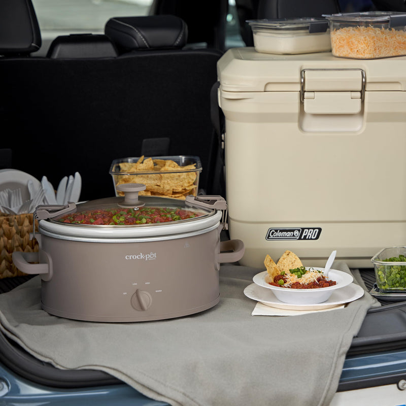 Crock-Pot Design Series 2218652 6 qt Slow Cooker, Alpaca Brown