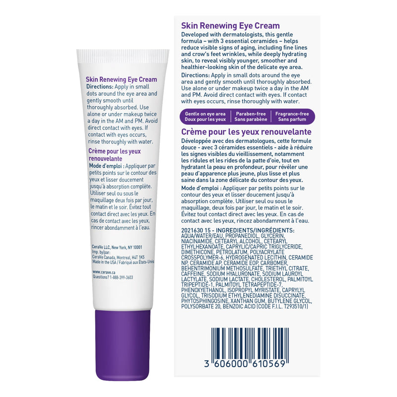 CeraVe - Skin Renewing Eye Cream - 15 mL