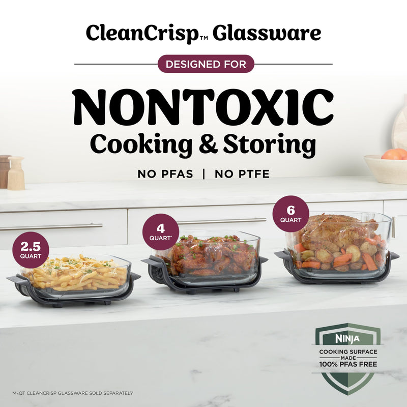 Ninja – Crispi Pro AS101CRS Glass Air Fryer – Rose Quartz – product image 5