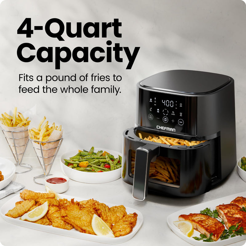 Chefman RJ38-4TW-BLACK 4 qt Air Fryer
