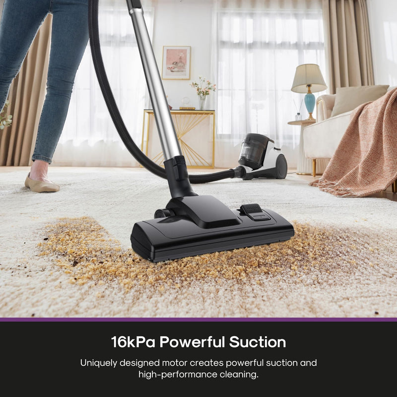 Eureka - NEN121WH - Bagless Canister Vacuum - White