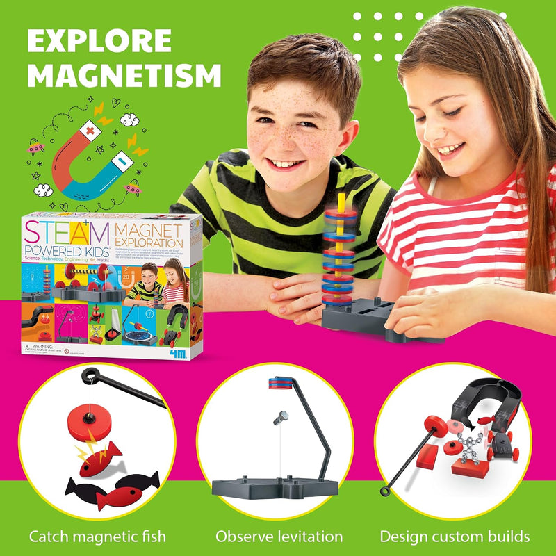 4M - STEAM POWERED KIDS - Kit d'exploration magnétique de luxe