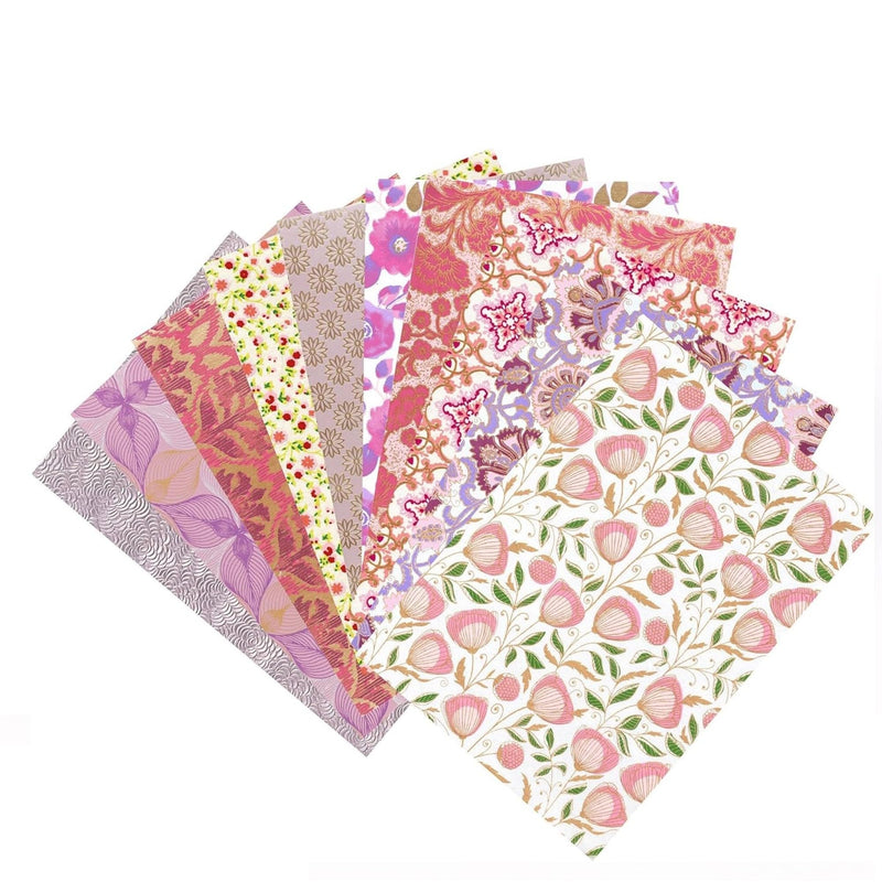 Clairefontaine World Paper A4 craft pad in pink and purple