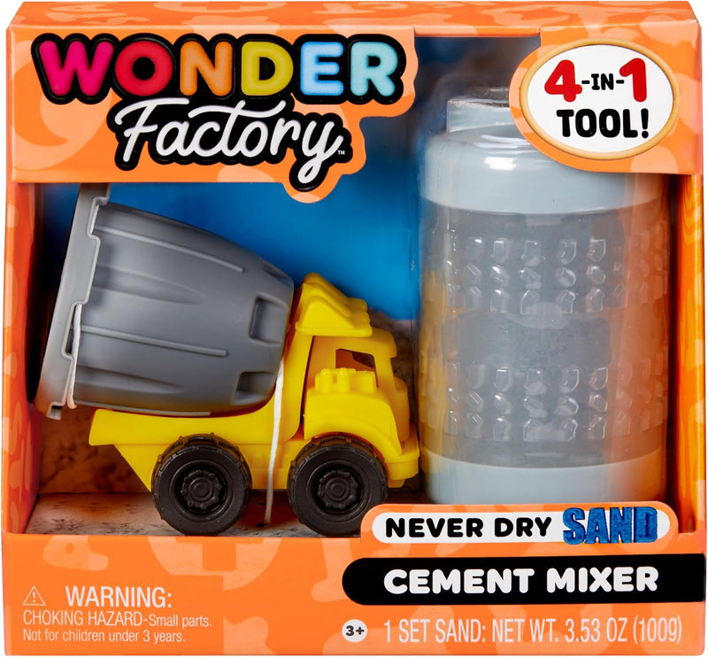 Wonder Factory - Never-Dry Sand Construction Truck - Cement Mixer - product detail or collection example