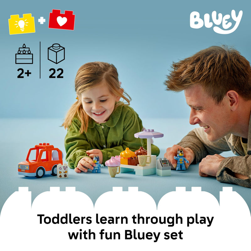 LEGO DUPLO Bluey Ice Cream Trip with Bluey 10458