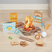 Melissa & Doug - Let's Explore Campfire S'Mores Play Set - in use during play