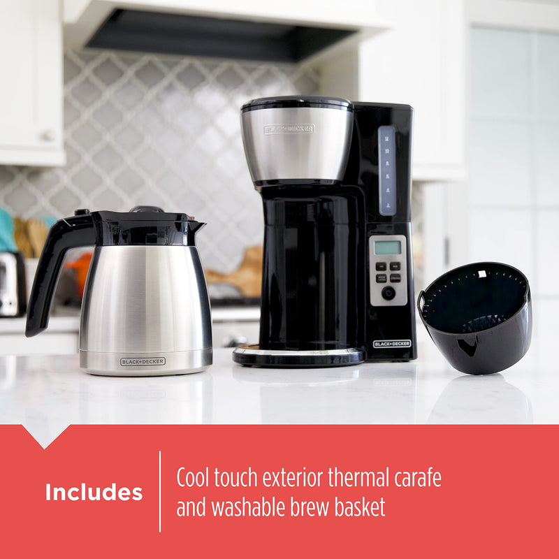 BLACK+DECKER - CM2046SC - 12-Cup Thermal Programmable Coffee Maker