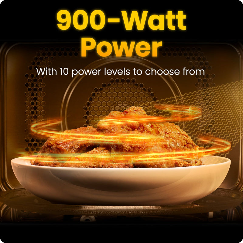 Chefman RJ55-9-V2 0.9 cu ft 900 W Microwave, Black
