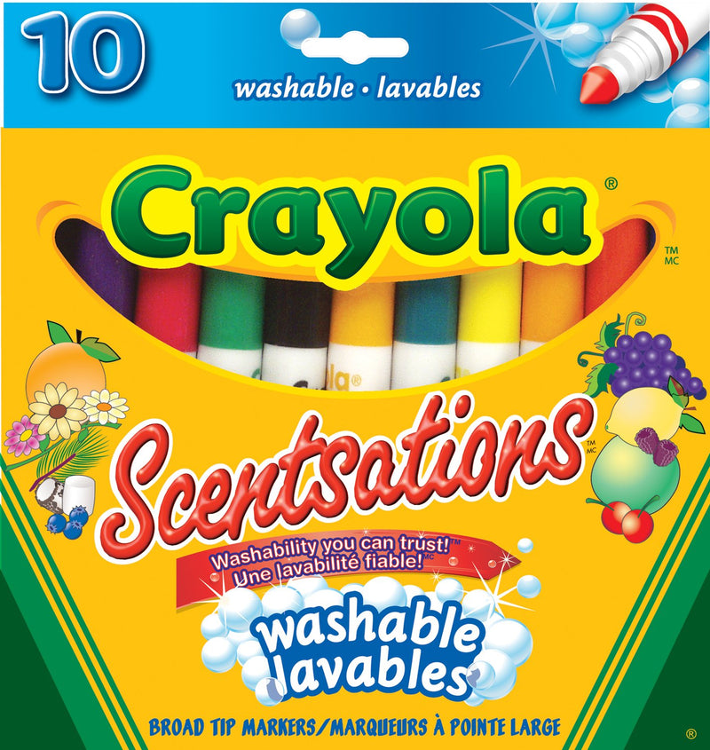 Crayola - Scentsations Washable Markers, 10 Count - Limolin 