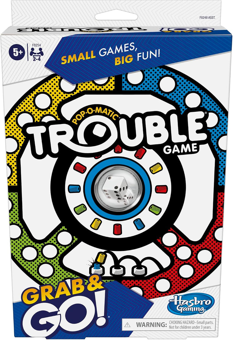 Hasbro Gaming - Grab & Go Travel Game - Trouble