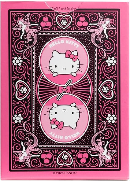 United States Playing Card - Bicycle - Hello Kitty - Black and Pink