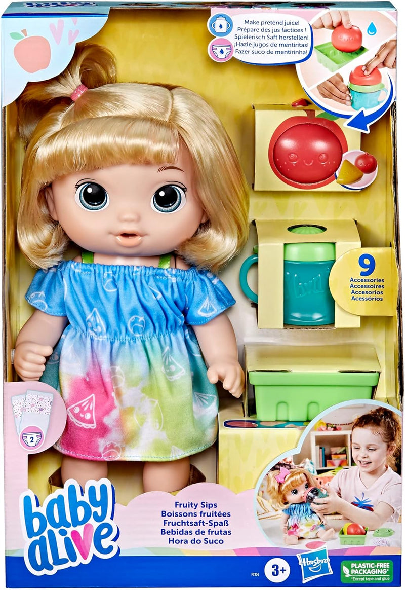 Baby Alive - Fruity Sips Doll - Apple