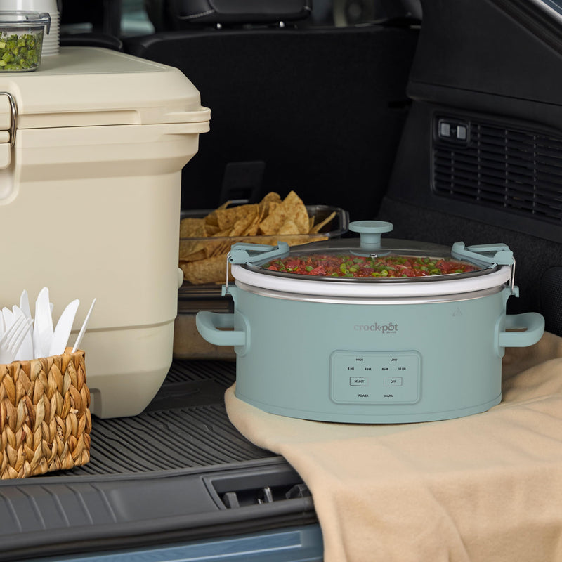 Crock-Pot Design Series 2218659 6 qt Programmable Slow Cooker, Ocean Fog
