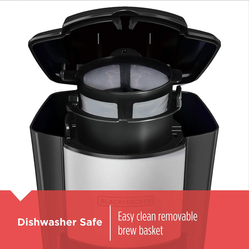BLACK+DECKER - CM618C - Single-Serve Coffee Maker with Travel Mug | 16 oz / 473 mL