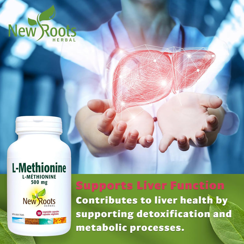 New Roots Herbal - L-Methionine 500MG 50 Capsules
