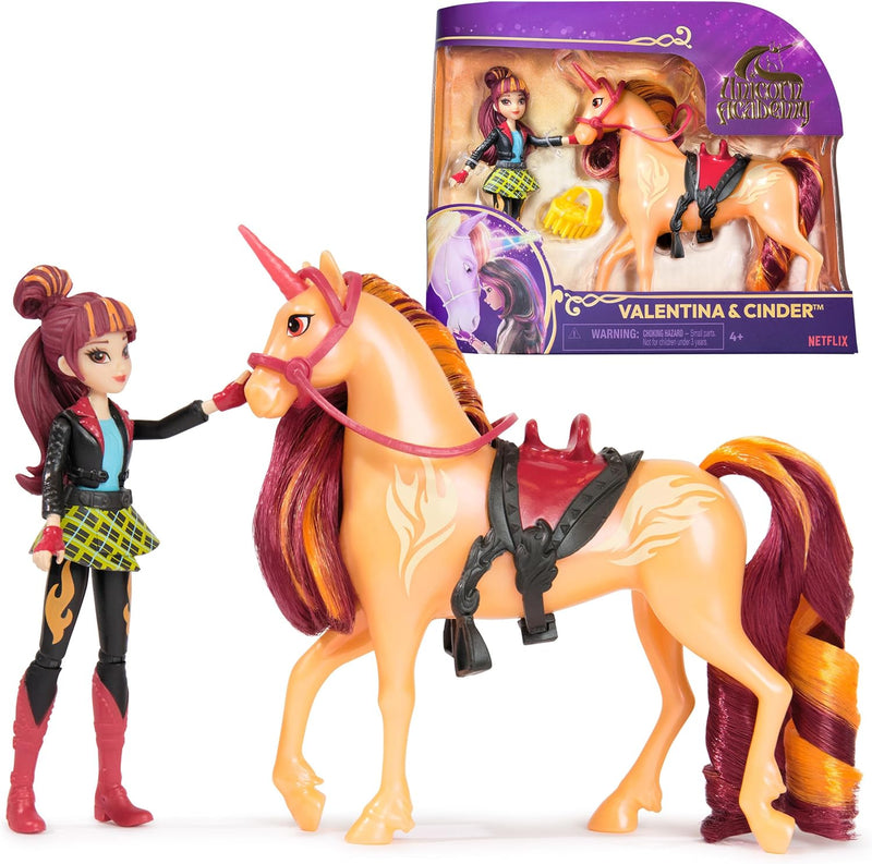 Spin Master - Unicorn Academy - Doll & Unicorn Set - Valentina & Cinder
