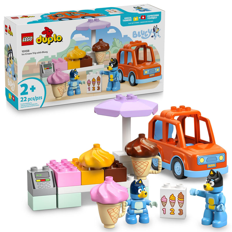 LEGO DUPLO Bluey Ice Cream Trip with Bluey 10458